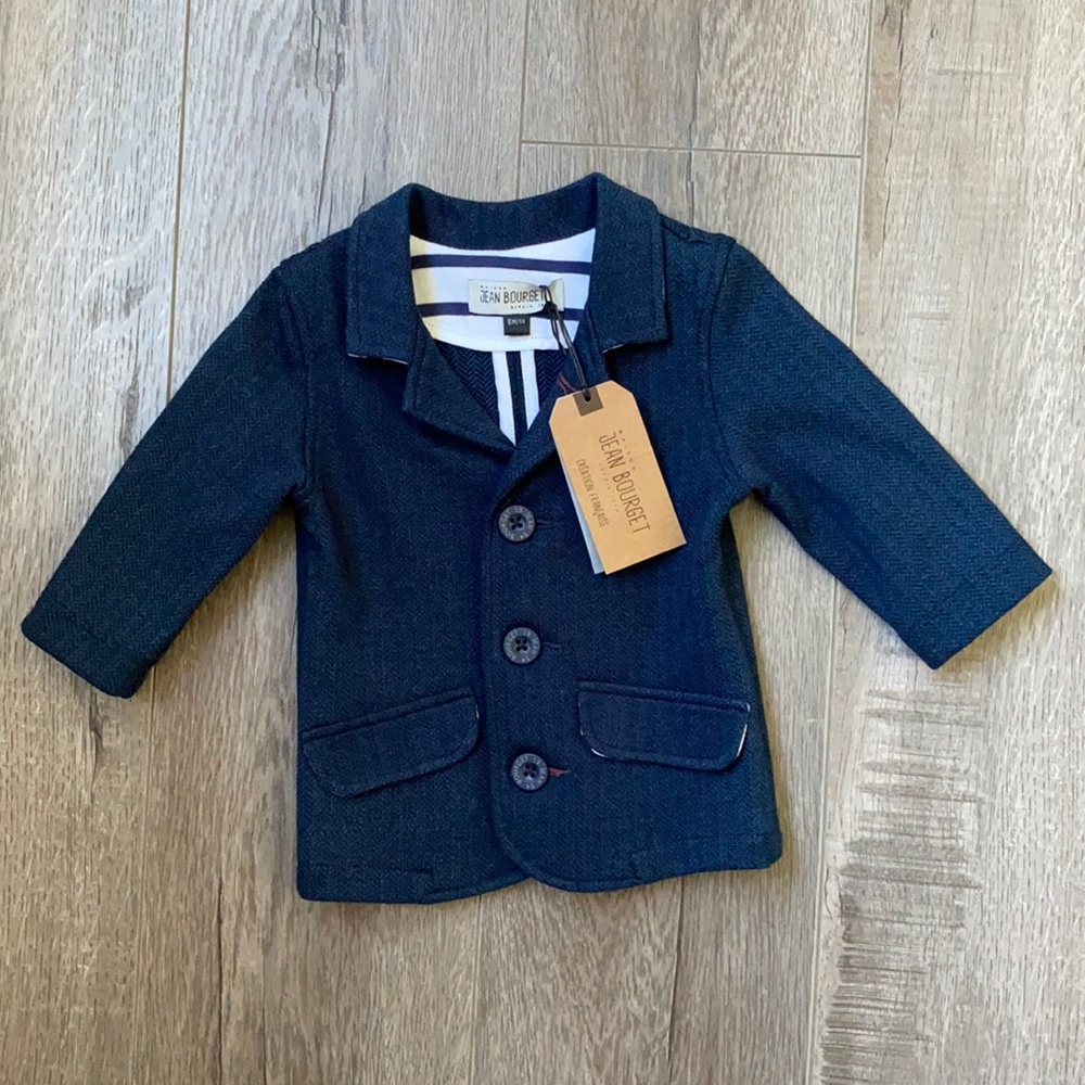Jean Bourget Navy Blue Blazer